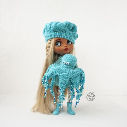 Octopus beret for Blythe