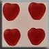 Mill Hill Bead MH12088 - Med Channeled Heart Matte Ruby