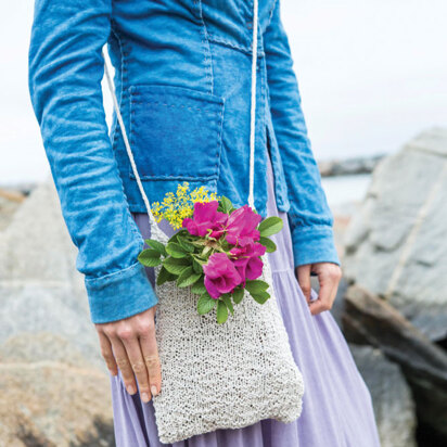 Cliff Rose Bag in Berroco Indigo - PDF353-4