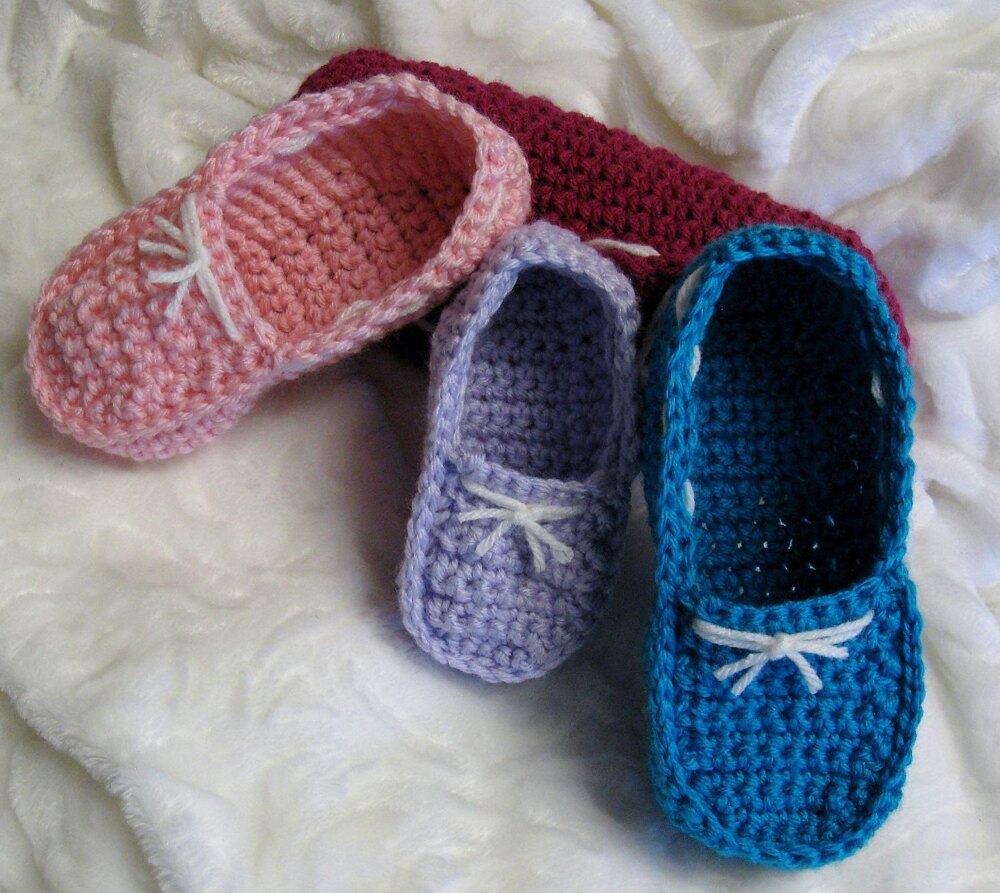 Crochet store moccasin slippers