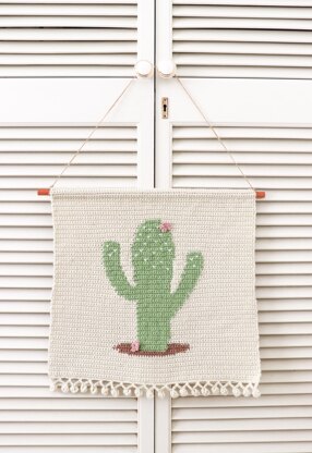 Cactus wall hanging