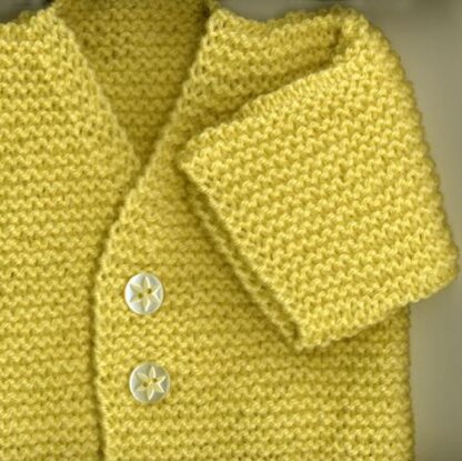 Garter Cardigan for Baby