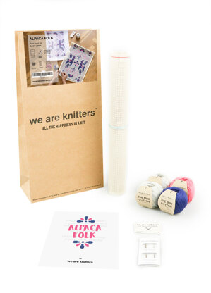 We Are Knitters Alpaca Folk Petit Point Kit - 43 x 28 cm