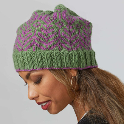 1281 - Primrose  -  Hat Knitting Pattern for Women in Valley Yarns Wachusett by Valley Yarns