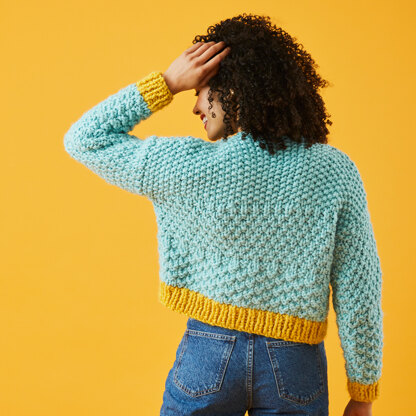 Paintbox Yarns Ombre Textured Jumper PDF (Free)