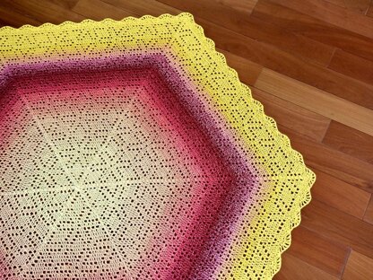 Wildflower Hexagon Blanket