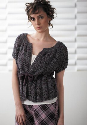 Twisted drop stitch cardigan