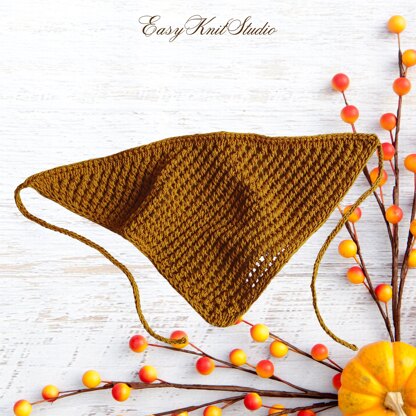 Triangle scarf knitting pattern