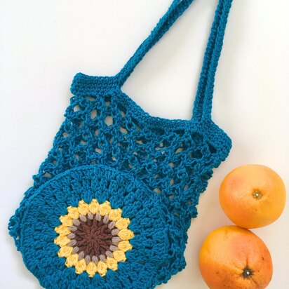 Sunflower Lovers Market Bag