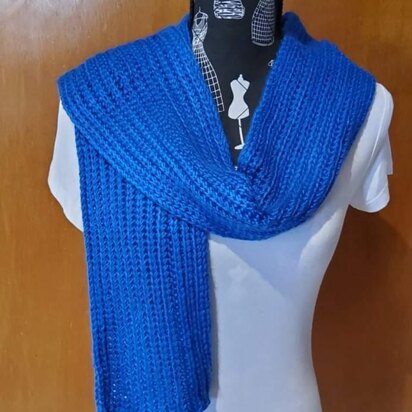 Crochet Knit Look Scarf