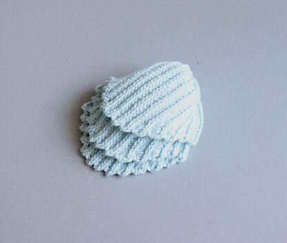 Seashell Inspired Crochet Coasters
