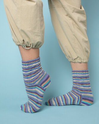 Warming Woven Socks - Free Knitting Pattern in Paintbox Yarns Socks