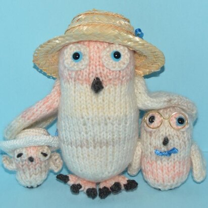Owl Family! - knitting pattern