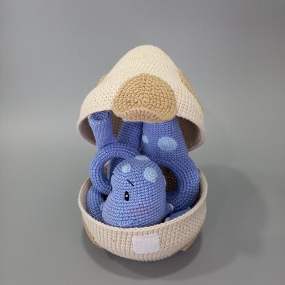 Baby Dino ring tower Crochet pattern by Ludasamigurumi