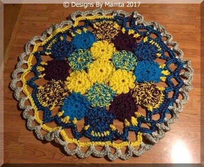 Crochet Doily Rug Pattern Earth Mandala