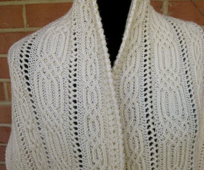 Annecy Alpine CableLace Shawl