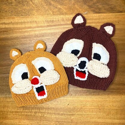 Chipmunk Baby Hat (Chip & Dale)