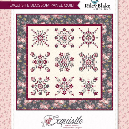 Riley Blake Exquisite Blossom Panel Quilt - Downloadable PDF