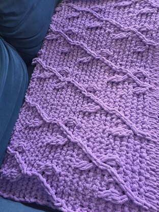 Diagonal Vines Blanket