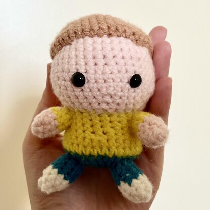 Rick and Morty - Morty the henchmen crochet doll
