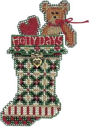 Mill Hill Holly Days Stocking Beaded Cross Stitch Kit