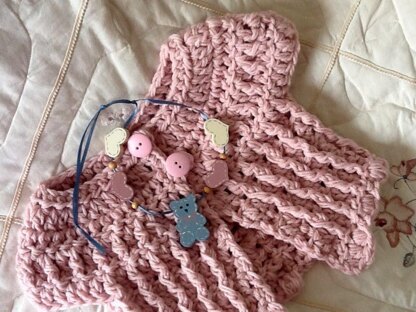 Little Pamela Pale Pink Sweater