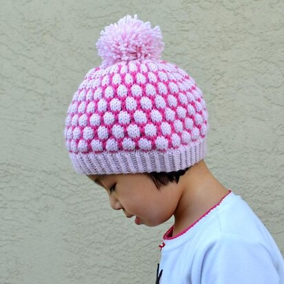 Shaded Bobble Stitch Hat