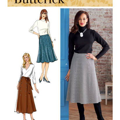 Butterick Damenrock und Schärpe B6866 - Schnittmuster