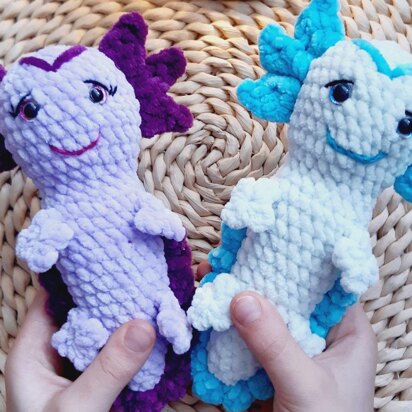 DIY Amigurumi Crochet Kit Little Axolotl / Craft Project Crochet Axolotl /  Handmade Axolotl / -  Norway