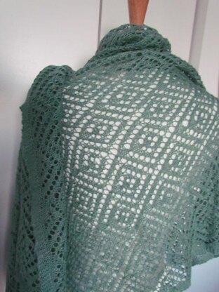 Lozenge Lace Wrap and Scarf