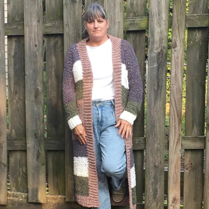 Color Block Boho Duster