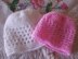 Baby Lace Hats - Premature Early & Newborn-3 months