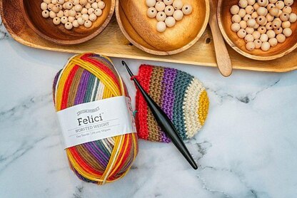 Felici Crochet Socks Free Beginner Pattern - Briana K Designs