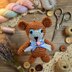 Crochet Bear Keychain Pdf + Video Tutorial