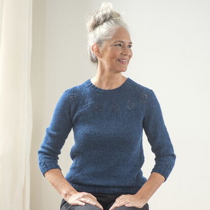 Elta Pullover in Berroco Ultra Wool Fine - 403-5 - Downloadable PDF