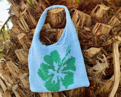 Crochet Hibiscus Bag