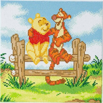Crystal Art Pooh and Tigger, 30x30cm Diamond Painting Kit