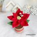 Bumble Blossom Christmas Poinsettia Amigurumi Crochet Pattern