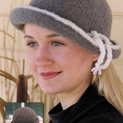Felted Cloche Hat in Imperial Yarn Columbia - P103 - Downloadable PDF