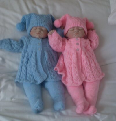 Reborn / 0-3 Months Baby Matinee / Pram Set