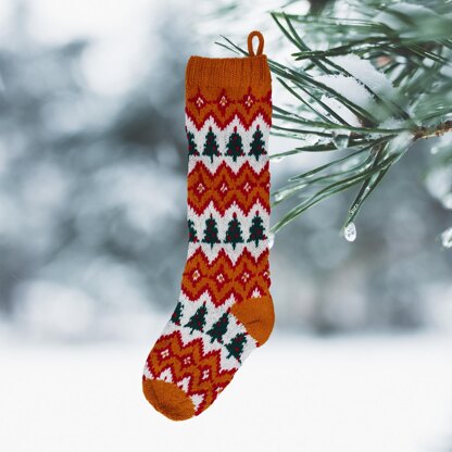 Festive Trees Stocking