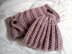 Textured Rib Oversized Neckwarmer and Hat