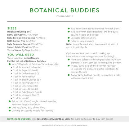 Paintbox Yarns Botanical Buddies PDF (Free)