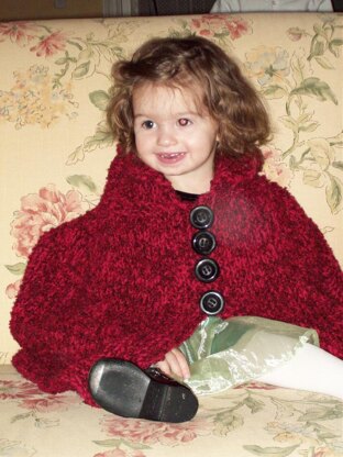 Toddler's Hooded Cape