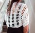 576 CROCHET WHITE SHRUG, Age 12 to Adult XL