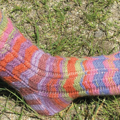 Friendship Socks in Knit One Crochet Too Ty-Dy Socks - 1640