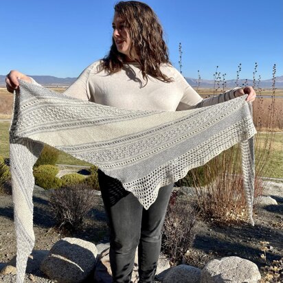 Semi-Precious Shawl - knitting pattern