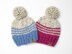 Pinstripe Color Block Chunky Hat Toque Baby Child Women