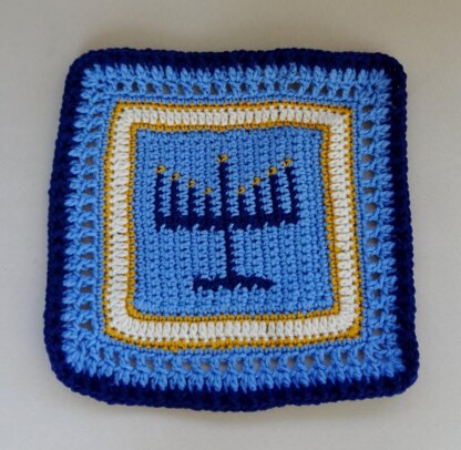 Hanukkah Menorah Placemat