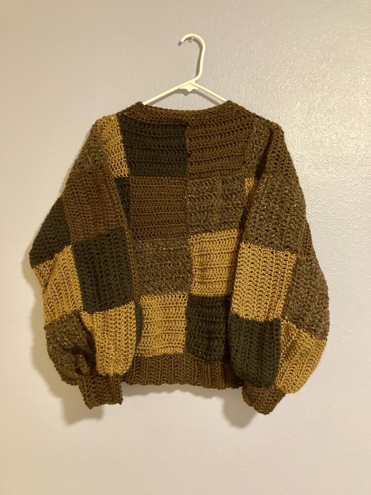 Patchwork sweater outlet